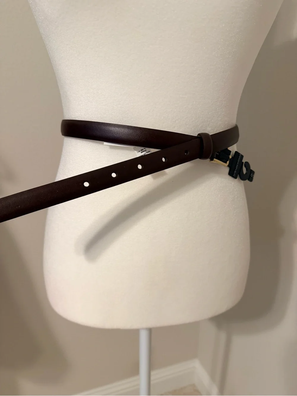 NWOT Banana Republic Small Classic Brown Leather Waist Belt, 0.75” wide